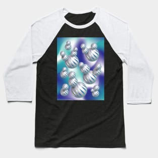 3D Abstract Shapes Baseball T-Shirt